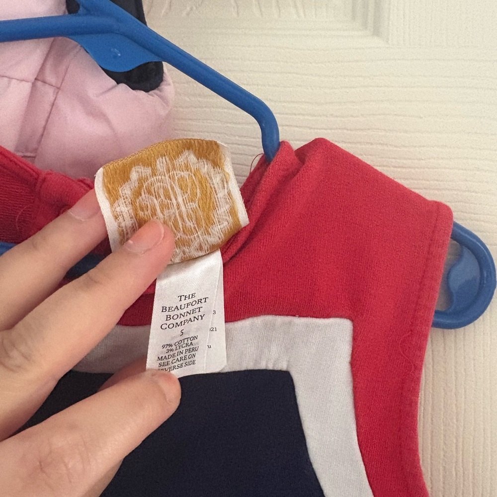 The Beaufort Bonnet Company Red and Navy Dress - Picture 3 of 5